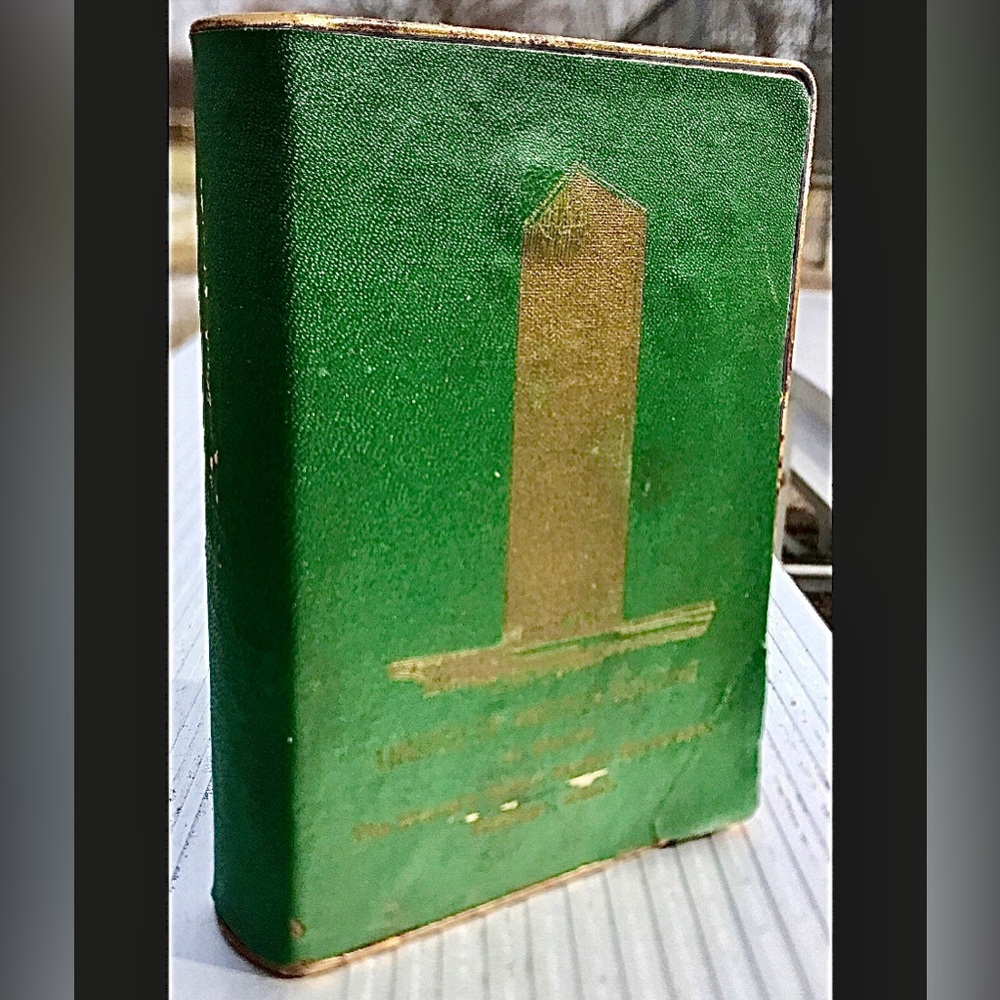 Antique United Insurance Company of America Faux Book Coin Bank